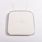 The Al Fresco Chair Cushion - Rivie White Al Fresco Chair Cushion Business & Pleasure Co 