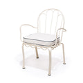 The Al Fresco Chair Cushion - Rivie White Al Fresco Chair Cushion Business & Pleasure Co 