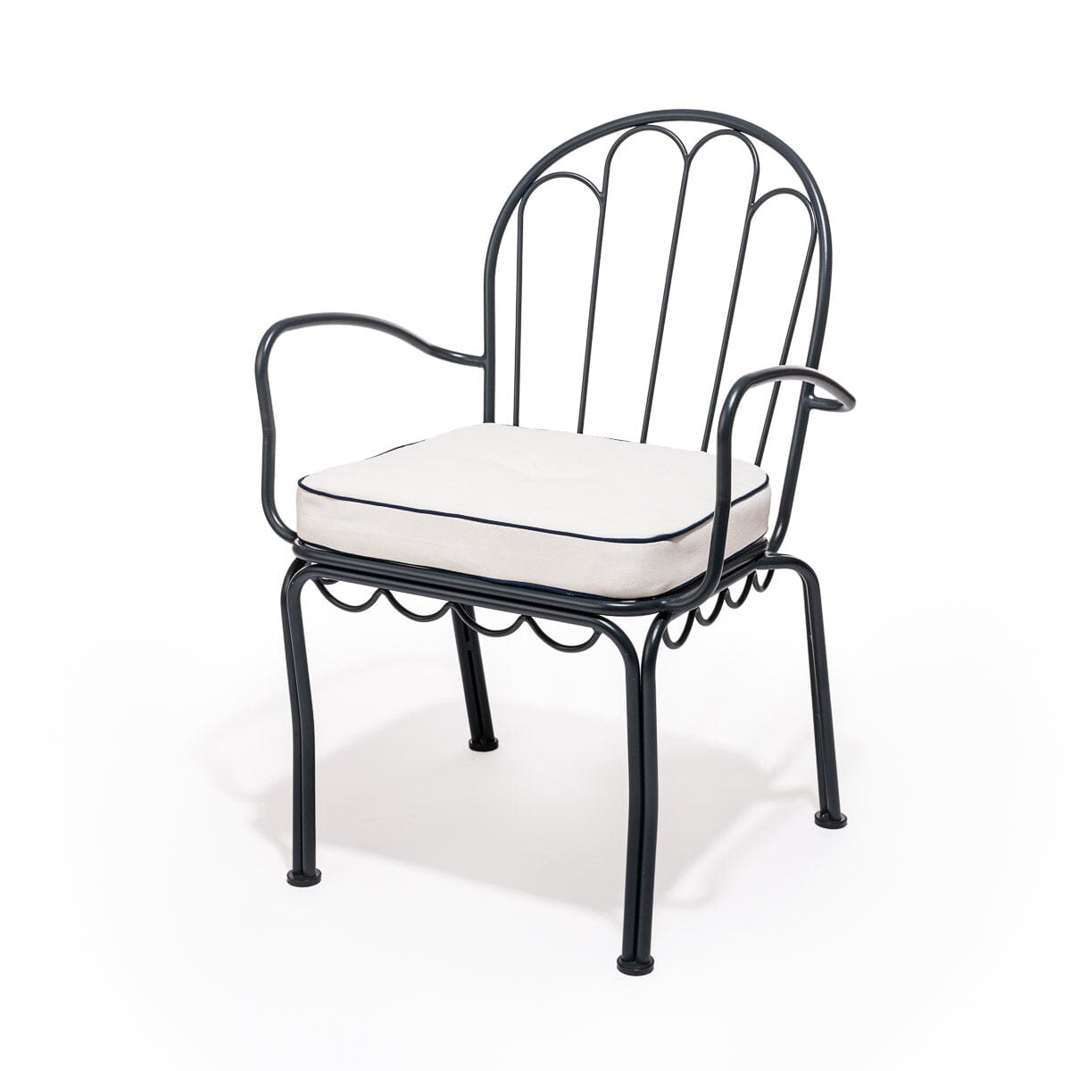The Al Fresco Chair Cushion - Rivie White Al Fresco Chair Cushion Business & Pleasure Co 