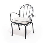 The Al Fresco Chair Cushion - Rivie White Al Fresco Chair Cushion Business & Pleasure Co 