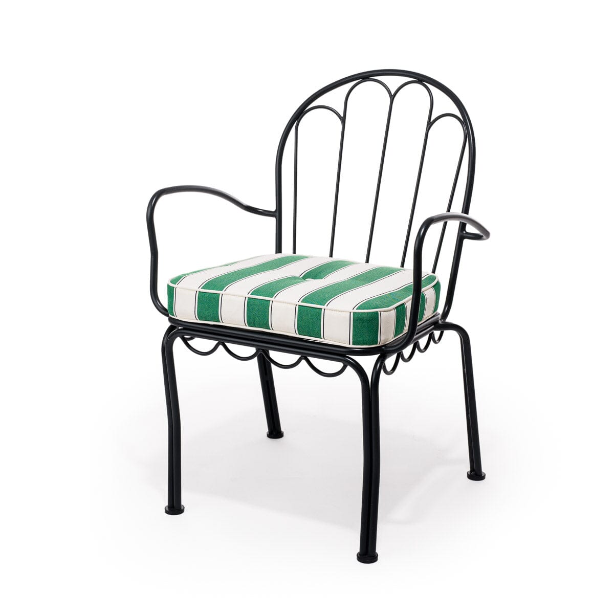 The Al Fresco Chair Cushion - STAUD Stripe Al Fresco Chair Cushion Business & Pleasure Co 