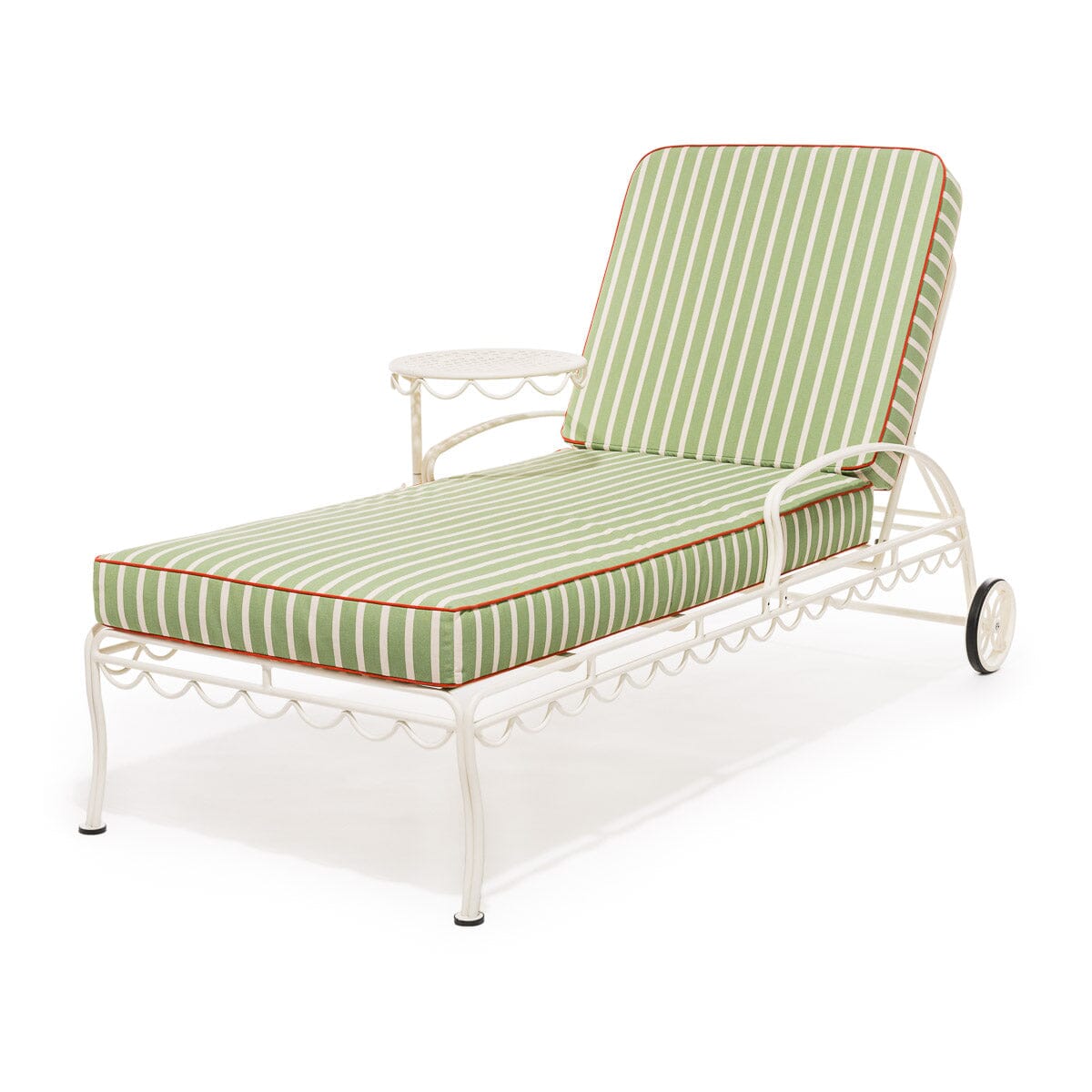 The Al Fresco Sun Lounger Cushion - Elsa Stripe Al Fresco Sun Lounger Cushions Business & Pleasure Co 