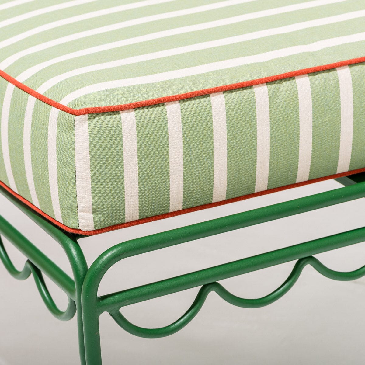 The Al Fresco Sun Lounger Cushion - Elsa Stripe Al Fresco Sun Lounger Cushions Business & Pleasure Co 