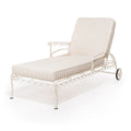 The Al Fresco Sun Lounger Cushion - Monaco Natural Stripe Al Fresco Sun Lounger Cushions Business & Pleasure Co 