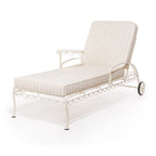 The Al Fresco Sun Lounger Cushion - Monaco Natural Stripe Al Fresco Sun Lounger Cushions Business & Pleasure Co 