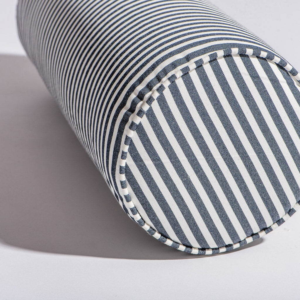 The Bolster Pillow - Laurens Navy Stripe Bolster Pillow Business & Pleasure Co 