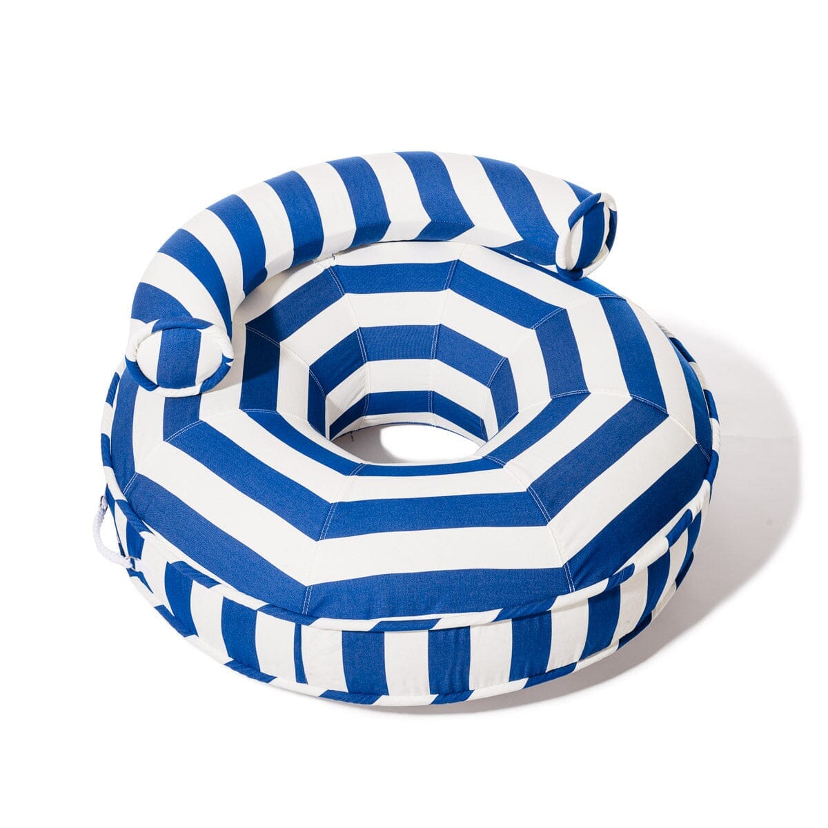 Product image of The Canvas Pool Ring - Crew Mediterranean Blue Stripe Canvas Pool Ring Business & Pleasure Co. 