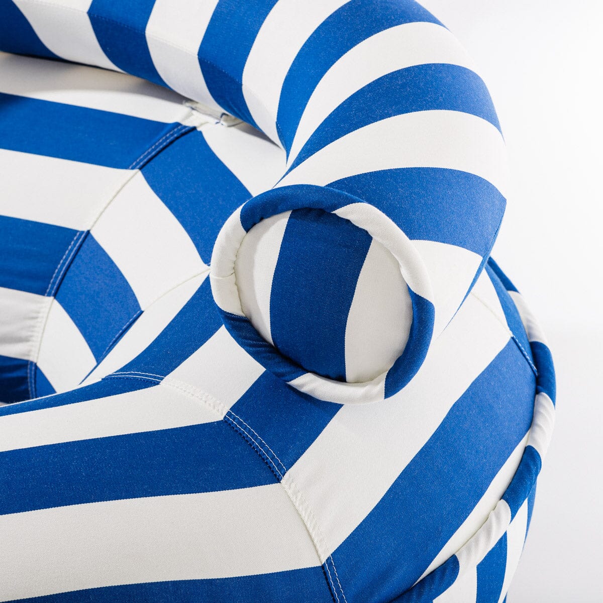 The Canvas Pool Ring - Crew Mediterranean Blue Stripe Canvas Pool Ring Business & Pleasure Co. 