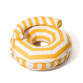 The Canvas Pool Ring - Crew Mimosa Yellow Stripe Canvas Pool Ring Business & Pleasure Co. 