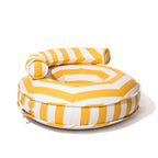 The Canvas Pool Ring - Crew Mimosa Yellow Stripe Canvas Pool Ring Business & Pleasure Co. 