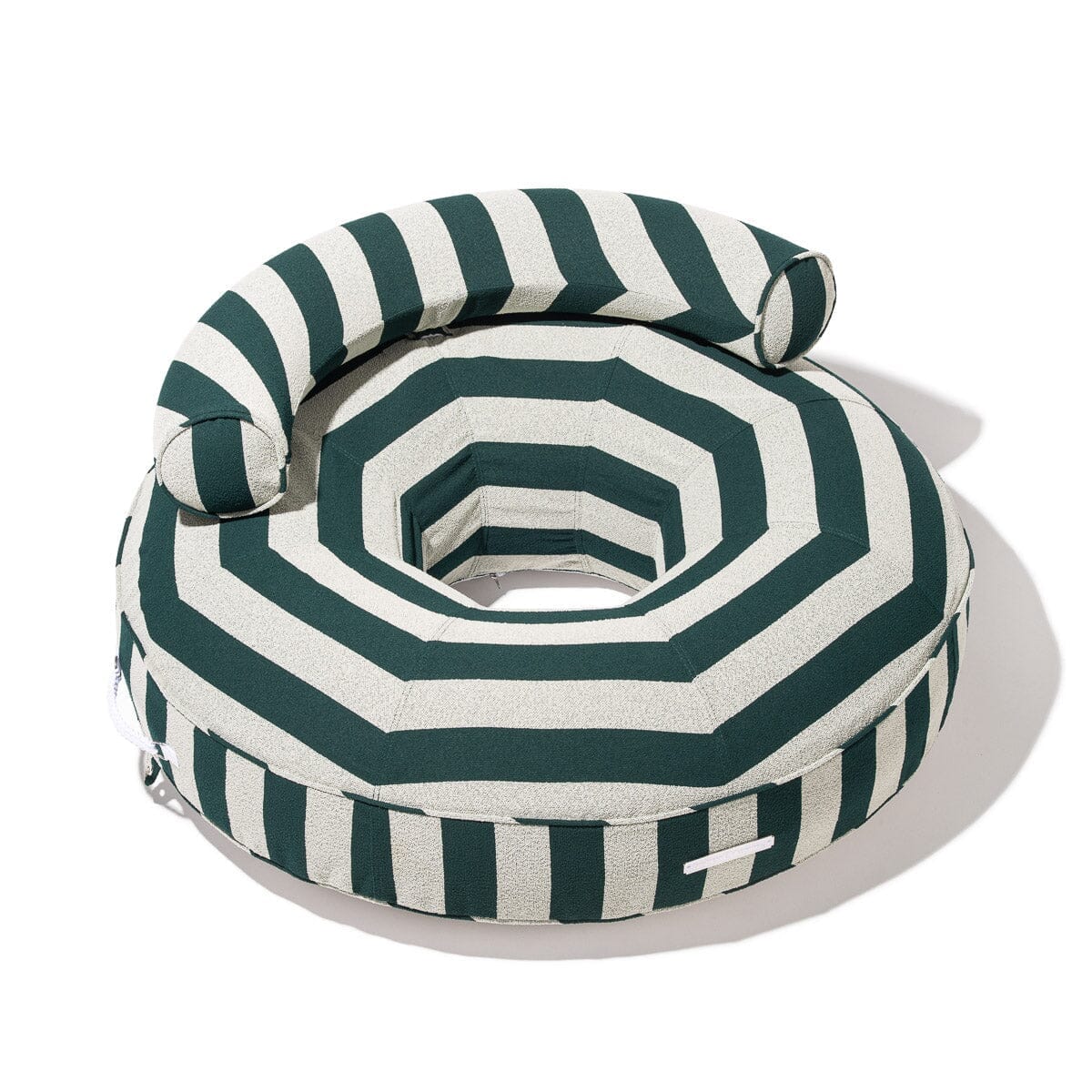 Product image of The Canvas Pool Ring - Terry Green Stripe Canvas Pool Ring Business & Pleasure Co. 