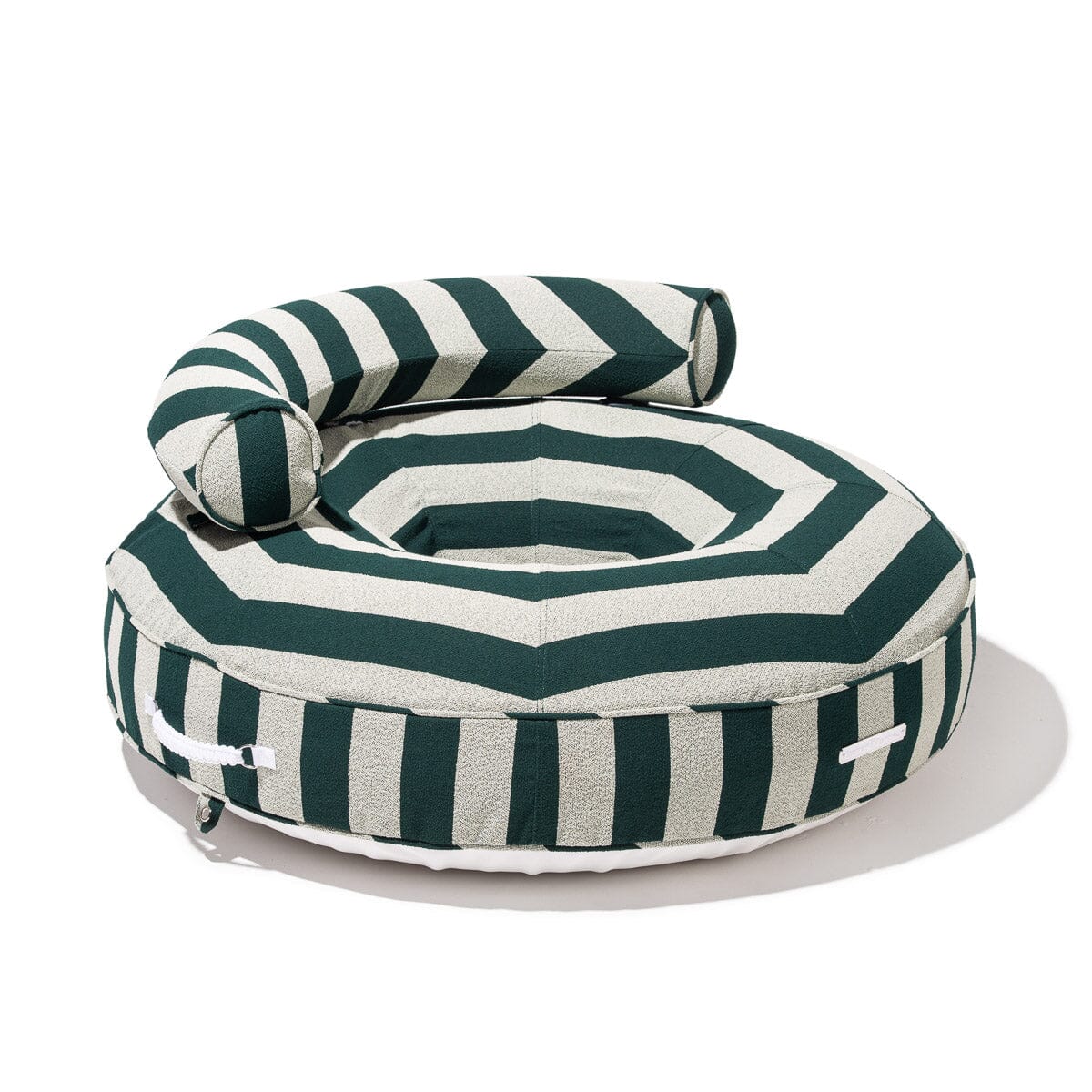 The Canvas Pool Ring - Terry Green Stripe Canvas Pool Ring Business & Pleasure Co. 