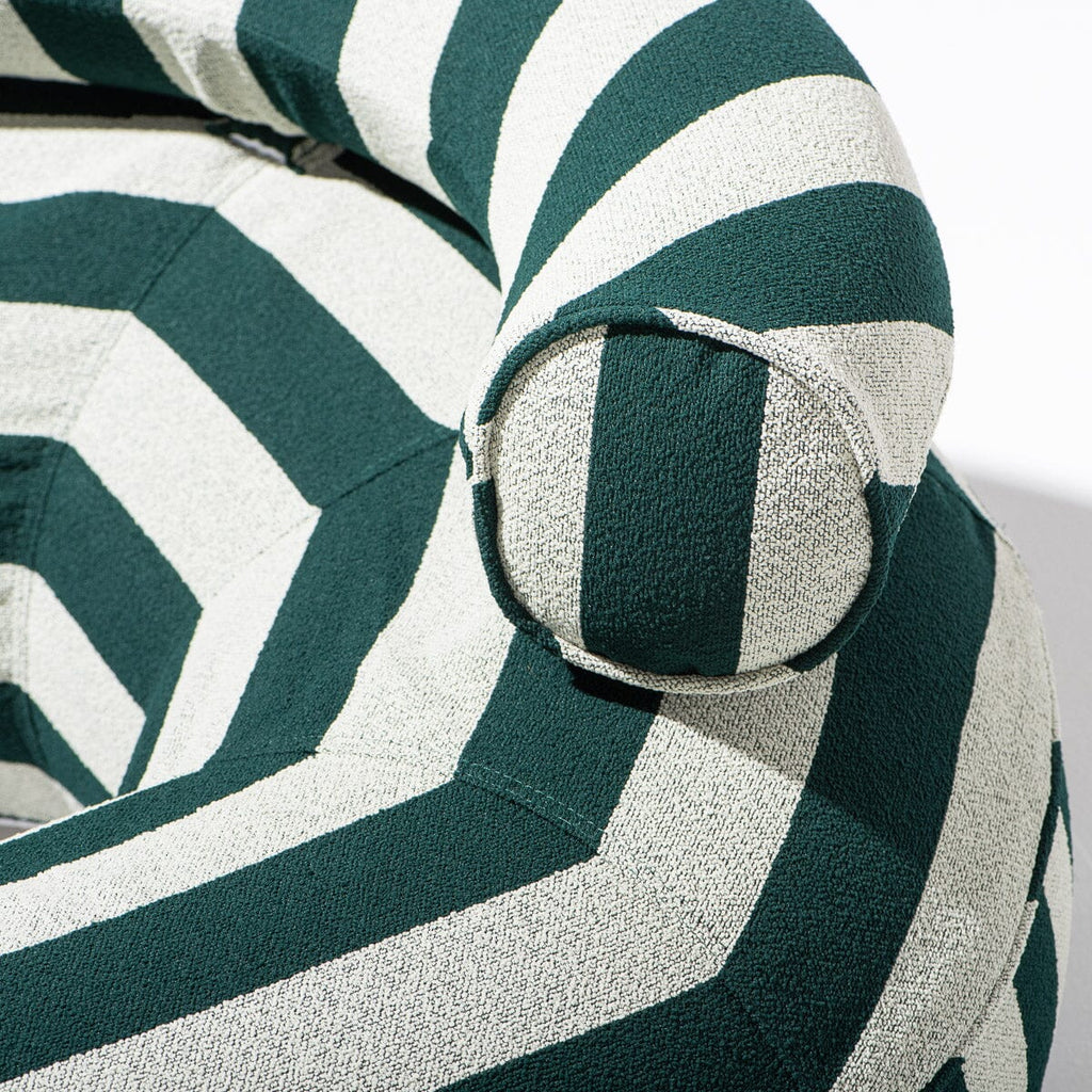 The Canvas Pool Ring - Terry Green Stripe Canvas Pool Ring Business & Pleasure Co. 