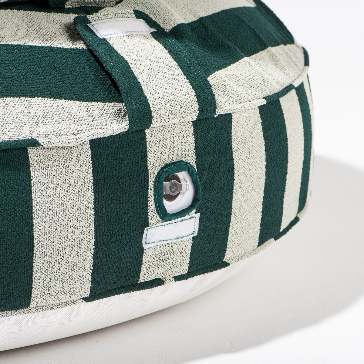 The Canvas Pool Ring - Terry Green Stripe Canvas Pool Ring Business & Pleasure Co. 
