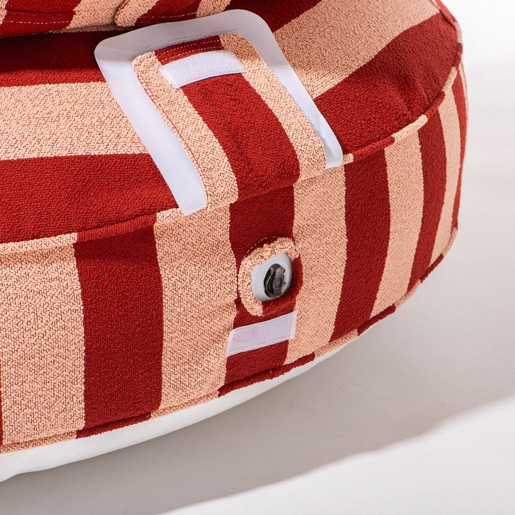 The Canvas Pool Ring - Terry Terracotta Stripe Canvas Pool Ring Business & Pleasure Co. 