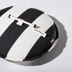 The Daisy Stool Cushion - Crew Vintage Black Stripe Daisy Stool Cushion Business & Pleasure Co. 