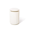 Swatch for The Daisy Stool in Antique White | Sandstone Cushion