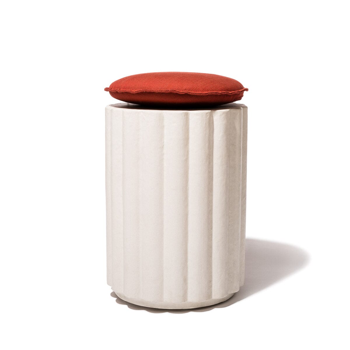 The Daisy Stool Cushion - Terracotta Red Daisy Stool Cushion Business & Pleasure Co. 