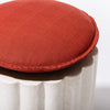 Swatch for The Daisy Stool Cushion - Terracotta Red