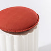 Swatch for The Daisy Stool Cushion - Terracotta Red
