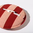 The Daisy Stool Cushion - Terry Terracotta Stripe Daisy Stool Cushion Business & Pleasure Co. 