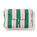 The Inflatable Beach Pillow - Bistro Green Stripe Inflatable Beach Pillow Business & Pleasure Co. 