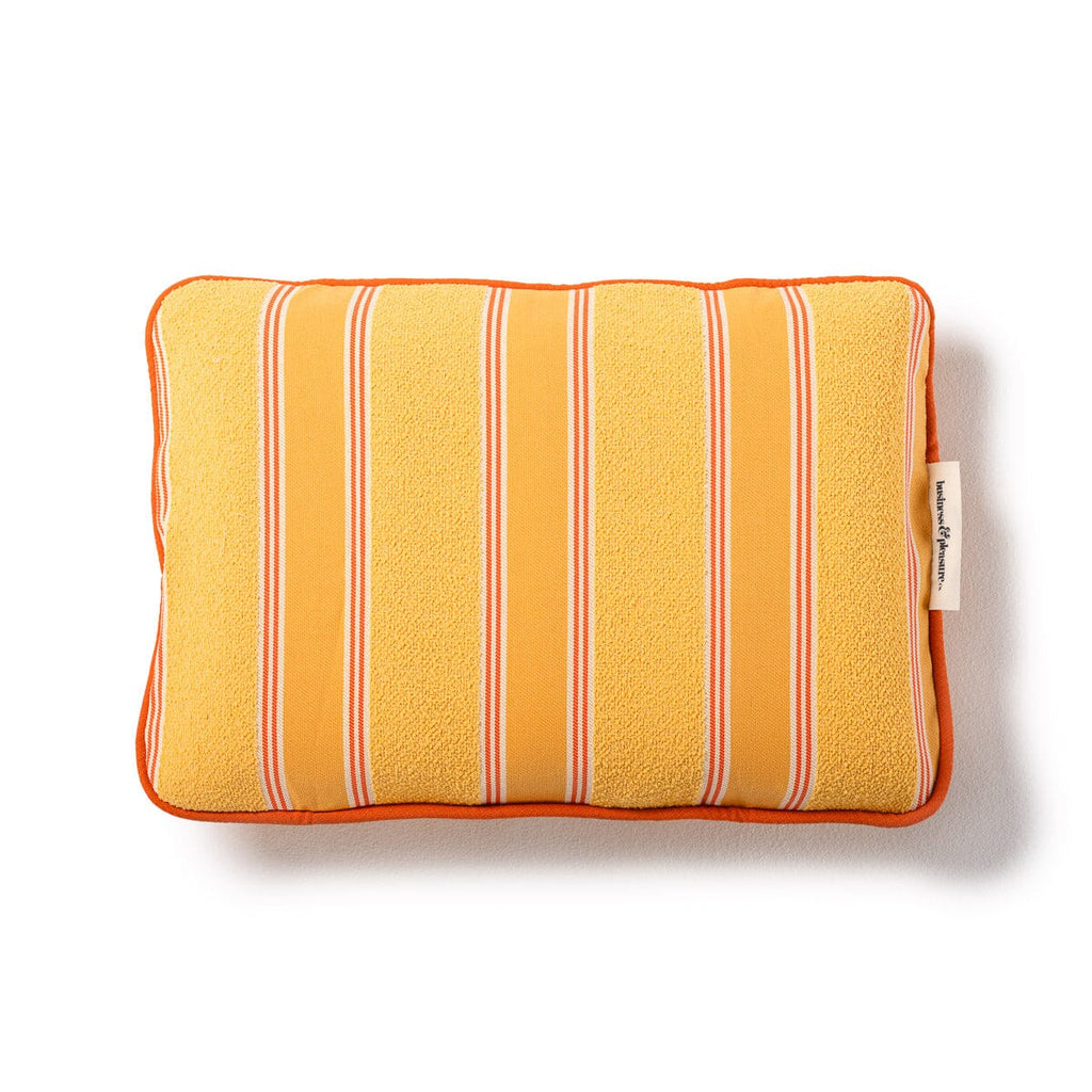The Inflatable Beach Pillow in Bistro Papaya Stripe by Business & Pleasure Co.