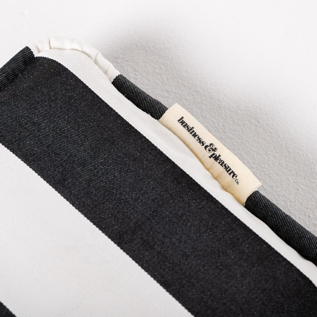 The Inflatable Beach Pillow in Crew Vintage Black Stripe by Business & Pleasure Co.