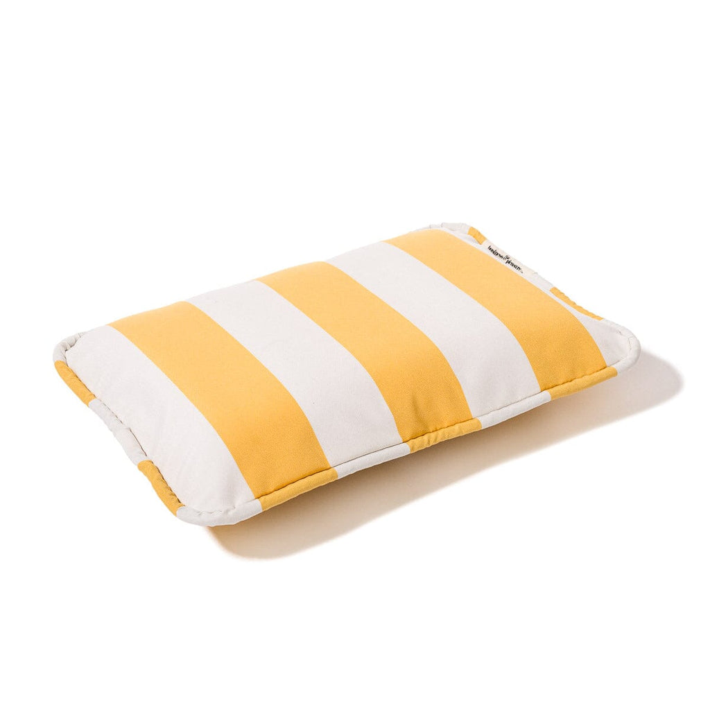 The Inflatable Beach Pillow - Crew Mimosa Yellow Stripe by Business & Pleasure Co.