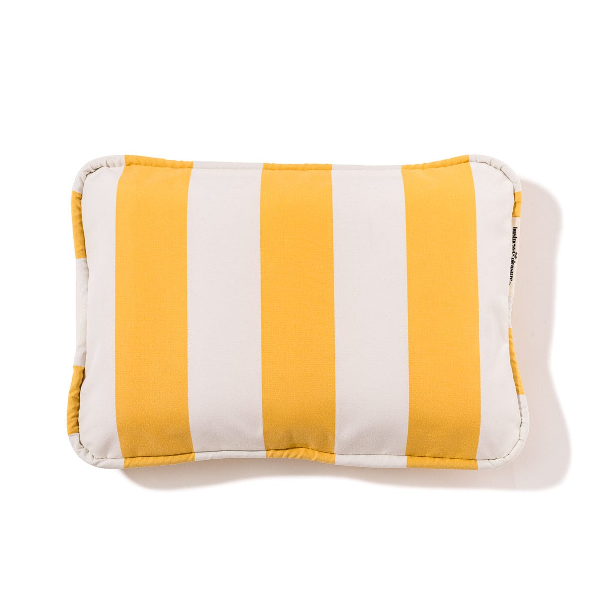 The Inflatable Beach Pillow - Crew Mimosa Yellow Stripe by Business & Pleasure Co.
