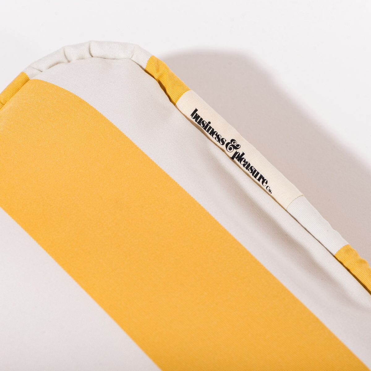 The Inflatable Beach Pillow - Crew Mimosa Yellow Stripe by Business & Pleasure Co.