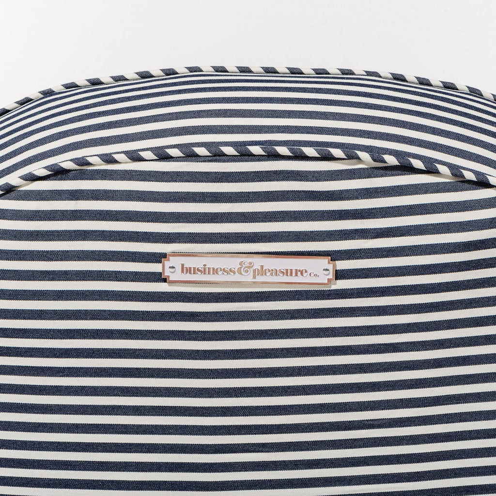The Pool Lounger - Lauren's Navy Stripe Pool Lounger Business & Pleasure Co. 