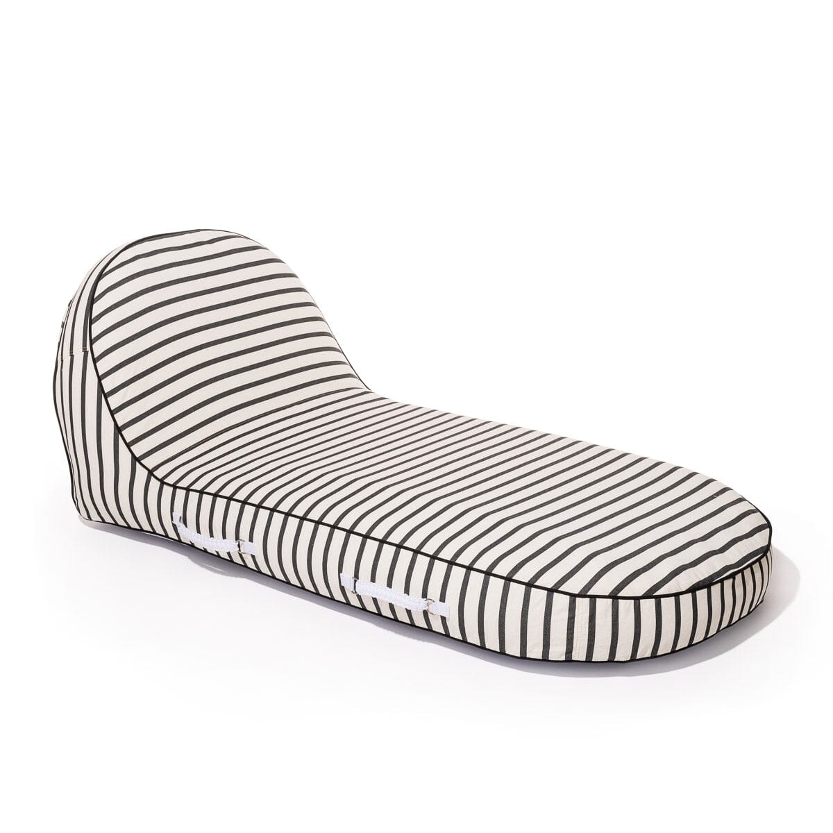 The Pool Lounger - Monaco Black Stripe Pool Lounger Business & Pleasure Co 