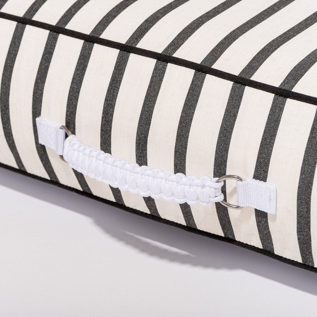 The Pool Lounger - Monaco Black Stripe Pool Lounger Business & Pleasure Co 