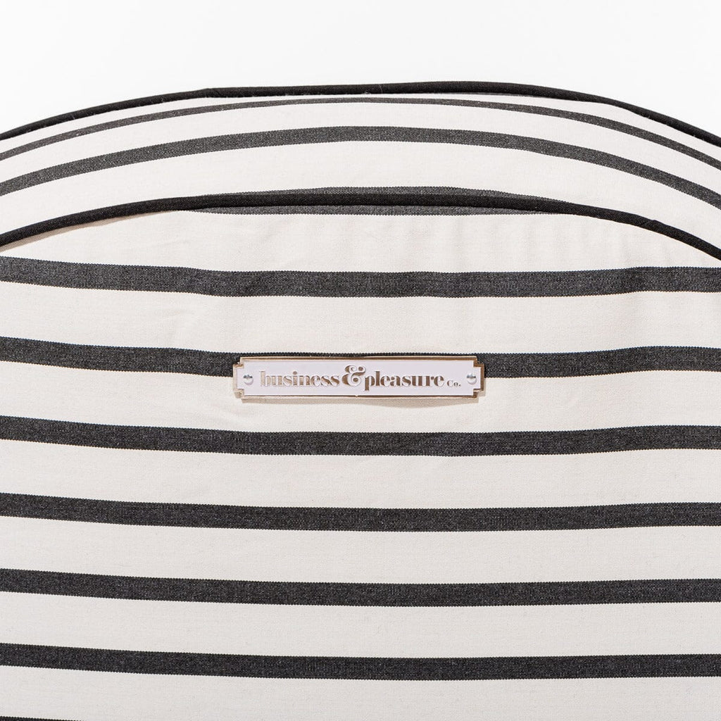 The Pool Lounger - Monaco Black Stripe Pool Lounger Business & Pleasure Co 