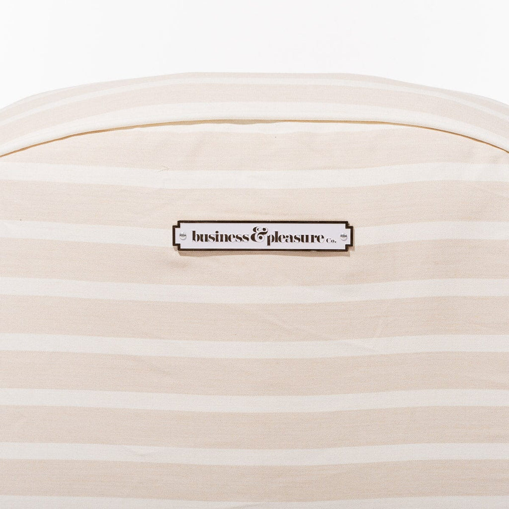 The Pool Lounger - Monaco Natural Stripe Pool Lounger Business & Pleasure Co 