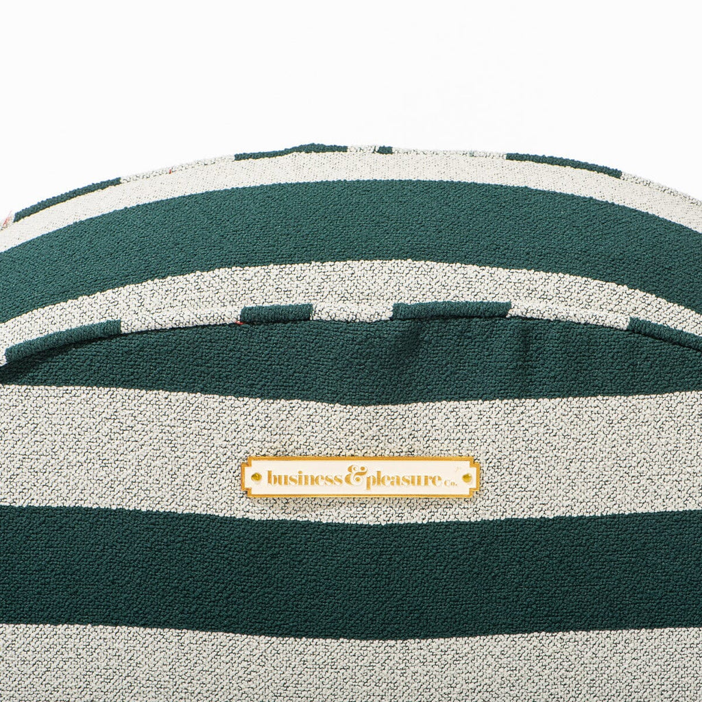 The Pool Lounger - Terry Green Stripe Pool Lounger Business & Pleasure Co. 