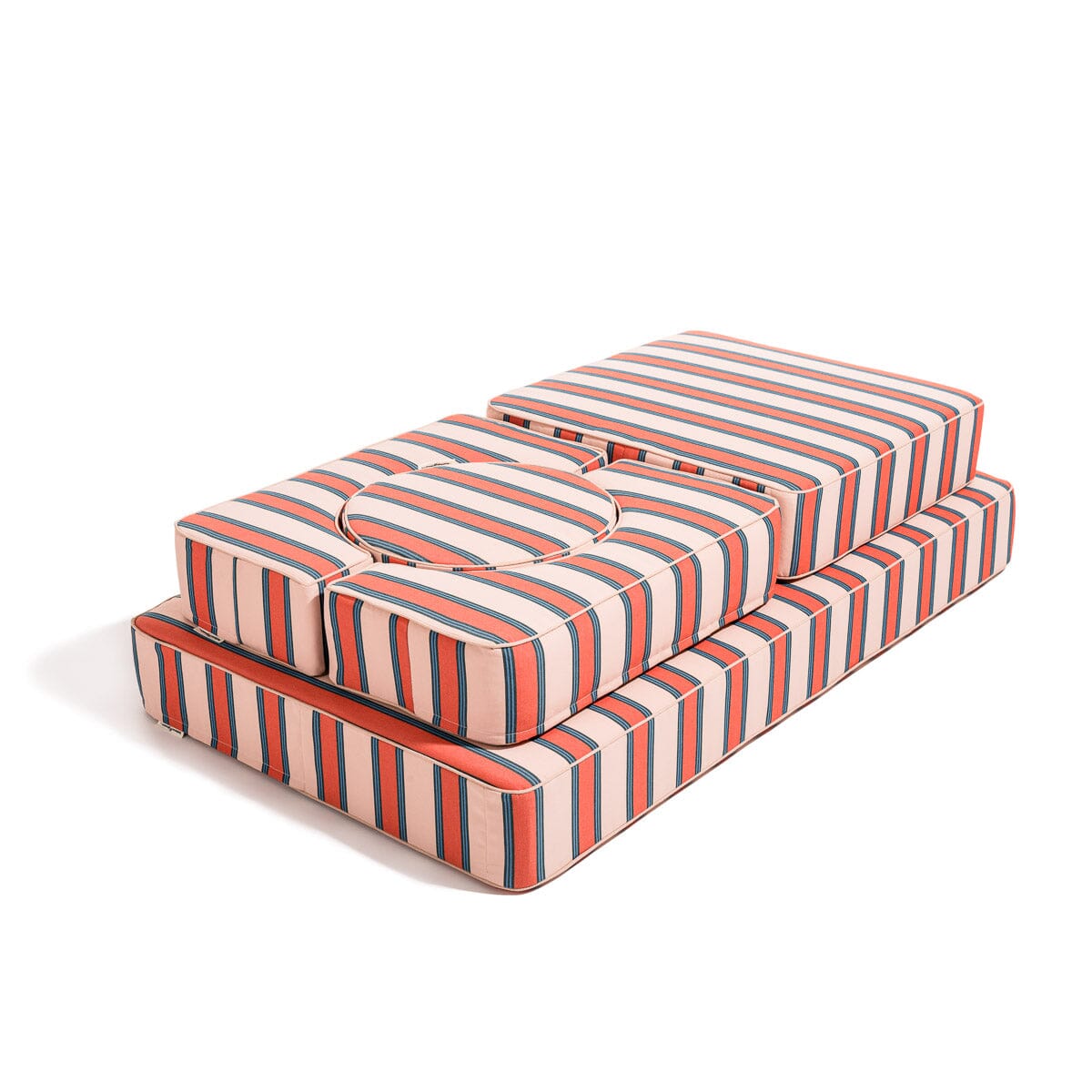 The Modular Pillow Stack - Bistro Dusty Pink Stripe Modular Pillow Stack Business & Pleasure Co 