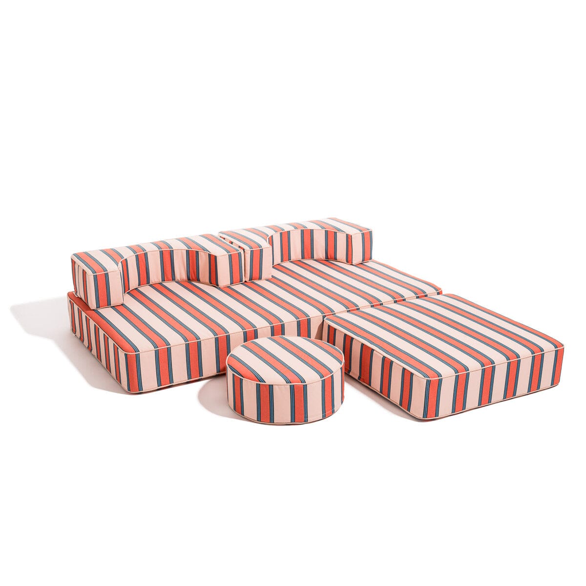 The Modular Pillow Stack - Bistro Dusty Pink Stripe Modular Pillow Stack Business & Pleasure Co 