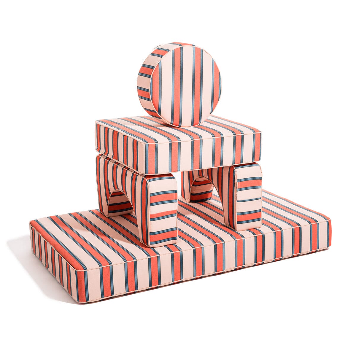 The Modular Pillow Stack - Bistro Dusty Pink Stripe Modular Pillow Stack Business & Pleasure Co 