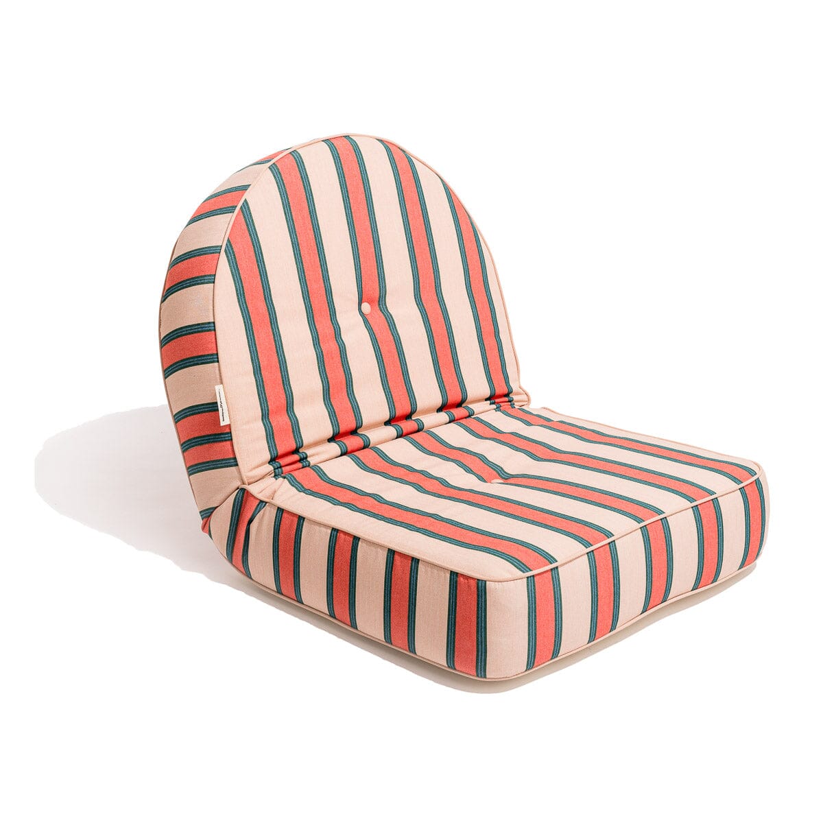 The Reclining Pillow Lounger - Bistro Dusty Pink Stripe Reclining Lounger Business & Pleasure Co 