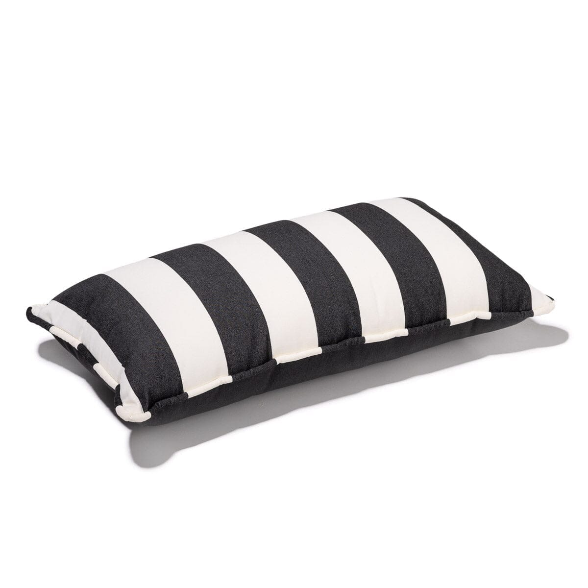 The Rectangle Throw Pillow Business & Pleasure Co. Crew Vintage Black Stripe 