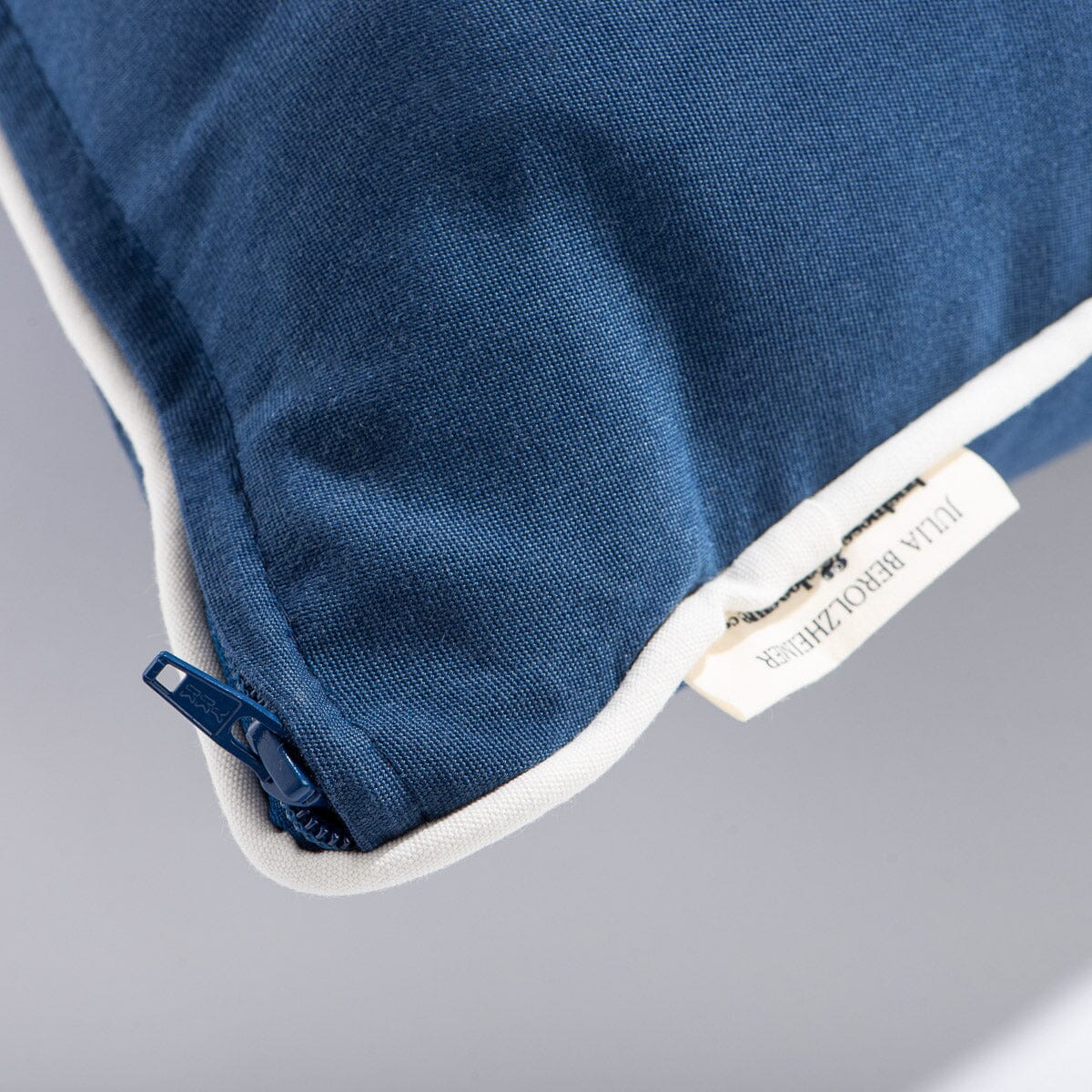 The Rectangle Throw Pillow x Julia Berolzheimer in Rivie Slate B&P Co. x Julia Berolzheimer 
