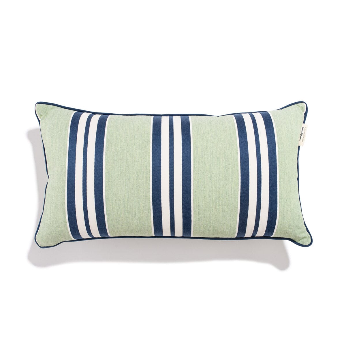 The Rectangle Throw Pillow x Julia Berolzheimer in Green Stripes B&P Co. x Julia Berolzheimer 