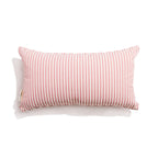 The Rectangle Throw Pillow - Lauren's Pink Stripe Rectangle Throw Pillow Business & Pleasure Co 