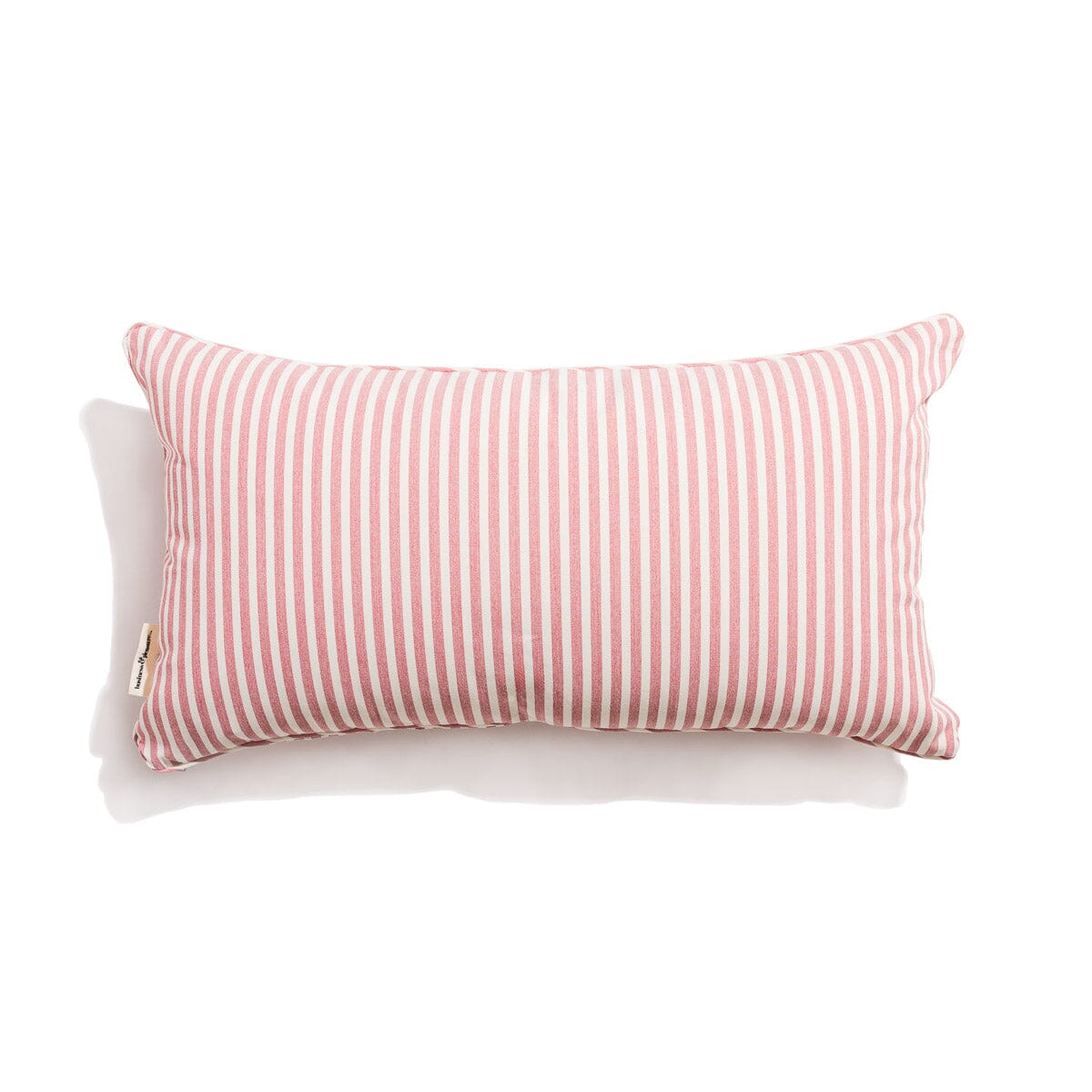 The Rectangle Throw Pillow - Lauren's Pink Stripe Rectangle Throw Pillow Business & Pleasure Co 