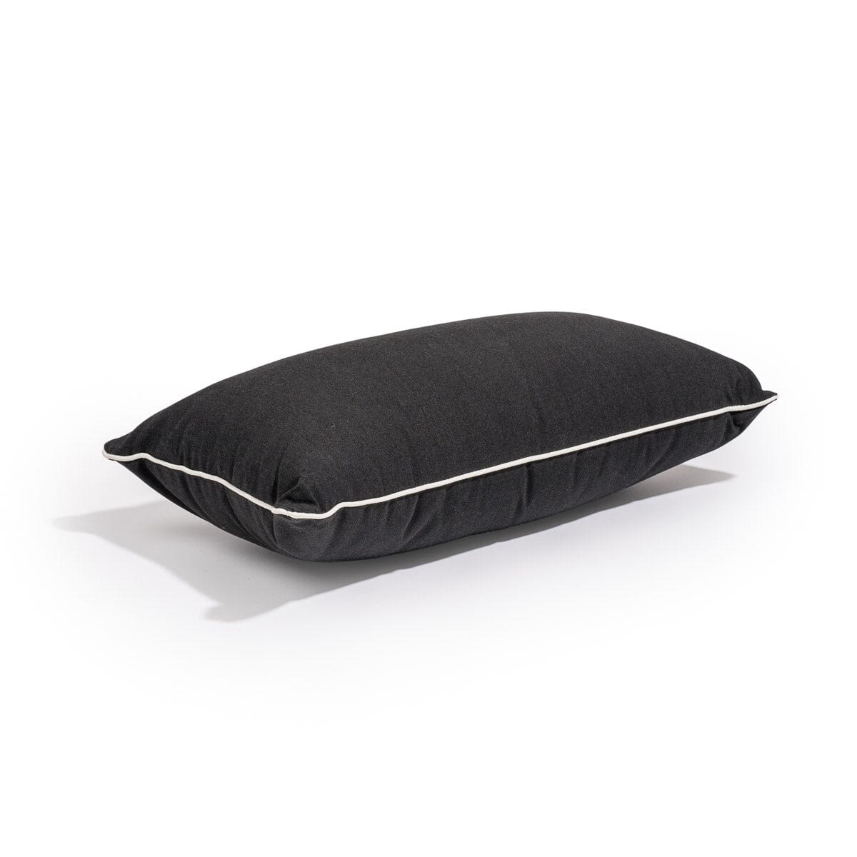 The Rectangle Throw Pillow - Rivie Black Rectangle Throw Pillow Business & Pleasure Co 