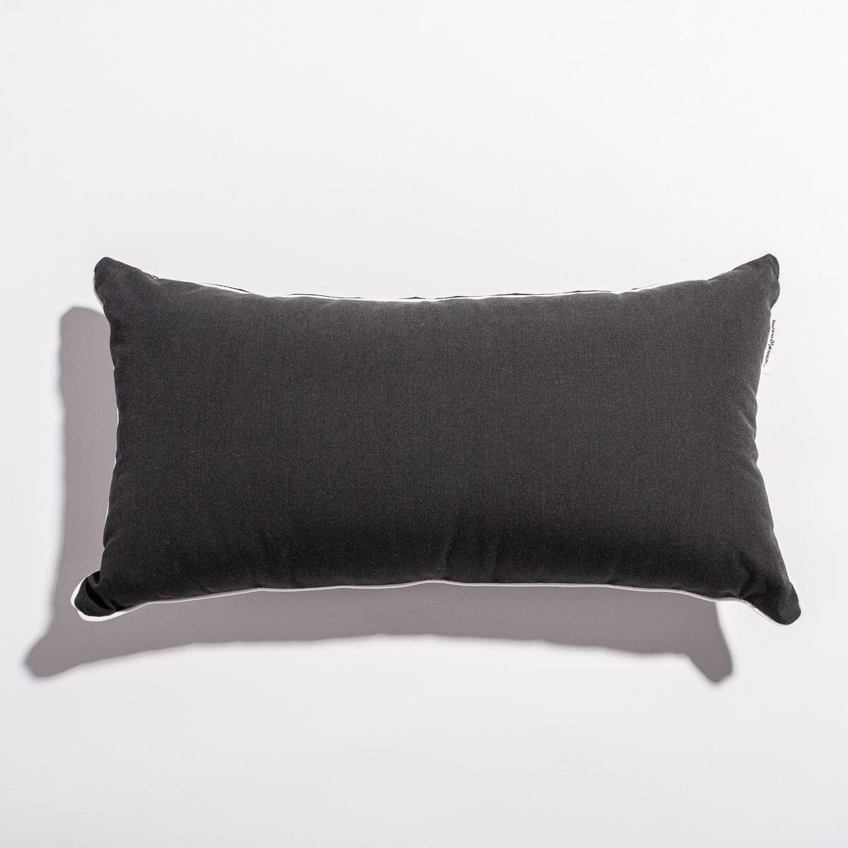The Rectangle Throw Pillow - Rivie Black Rectangle Throw Pillow Business & Pleasure Co 
