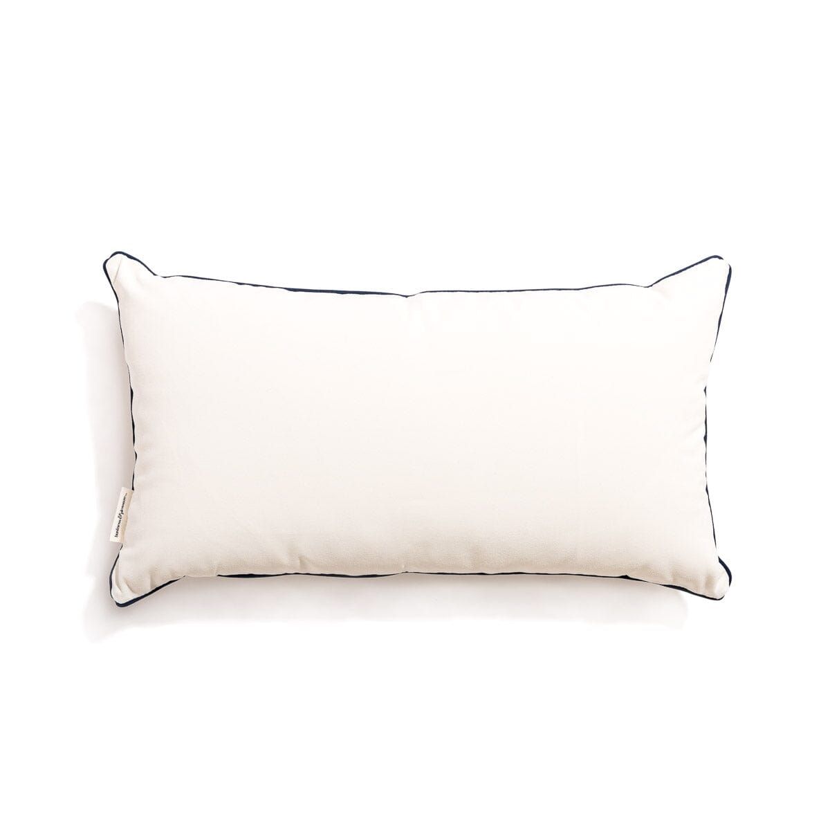 The Rectangle Throw Pillow - Rivie White Rectangle Throw Pillow Business & Pleasure Co 