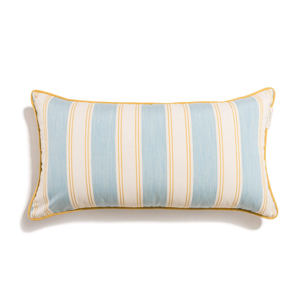 The Rectangle Throw Pillow - Tuuli Stripe Blue Rectangle Throw Pillow Business & Pleasure Co. 